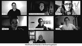 First livestream Hicetnunc & friends x VerticalCrypto